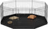 VEVOR Foldable Metal Dog Exercise Pen, Pet Playpen Fence for Small & Medium Dogs, 24" H 8 Panels