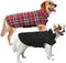 MIGOHI Red Dog Jackets for Winter, Windproof Waterproof Reversible British Style Plaid Warm Coat for Small Medium Large
