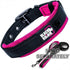 Black Rhino Adjustable Reflective Dog Collars for Medium Dogs - Heavy Duty with Ultra-Soft Neoprene Padding