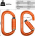 25KN (5620 lbs) FVW CE Certified Auto Locking Climbing Carabiners, Professional Heavy Duty Caribeaners for Rappelling