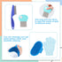 Set: VCZONE Small Animal Grooming Pet Nail Clipper & File, Flea Comb, Shampoo Brush, Shedding Slicker Brush, Massage