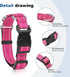 Reflective Martingale Dog Collars, Adjustable Soft Padded Breathable Nylon Pet Collar Suitable for Small Medium Large