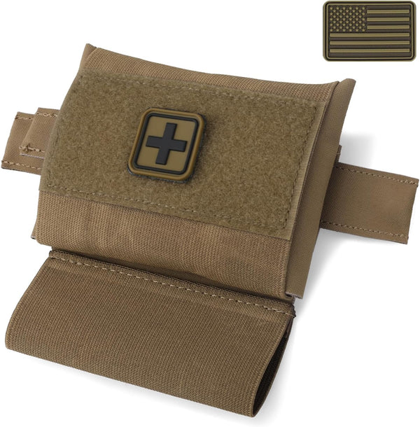 LIVANS Molle IFAK Micro Trauma Pouch, Tactical First Aid Belt IFAK Bag