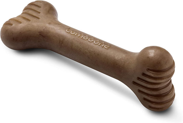 Bulkster Durable Chew Toy for Medium Dogs, Real Bacon, Made in USA, Dog Toys for Aggressive Chewers