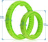 Dog Chewing Ring - Soft Rubber Dental Chewing Toy for Small and Medium Dogs, 10", Green