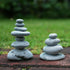 OwMell Balanced Stones Cairn Statue, Stacked Zen Rock Decor for Small Fish Tank Micro Landscape Decoration 3.7"