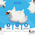 SWIMLINE 90621 Summer Swimming ORIGINAL Giant Inflatable Swan Pool Float Floatie Ride-On Lounge W/ Stable Legs Wings