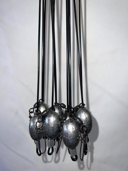 Gerber Decoy Rigs 6oz (12 Pack) Coated PVC Cable Texas Decoy Rigs Egg Sinker