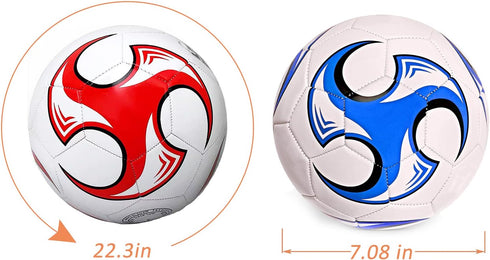 Soccer Ball Size 3, 4, 5 with Pump Needle, Anti-Explosion Design, Indoor Outdoor, Kids School Training Gift