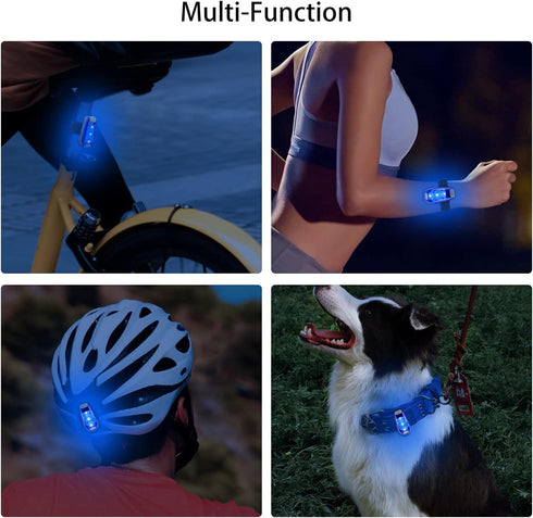 LED Safety Light - High Visibility Strobe Running Lights for Bicycle, Kayak, Walking, Clip-On for Easy Use