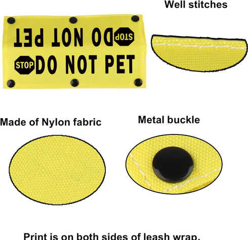 Funny Dog Leash Sleeve Stop Do Not Pet, Pet Birthday Gift, Dog Leash Wrap Sleeve
