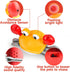 Crawling Crab Dog Toys, Interactive USB Rechargeable Toy with Music Sounds & Lights for Dogs and Cats
