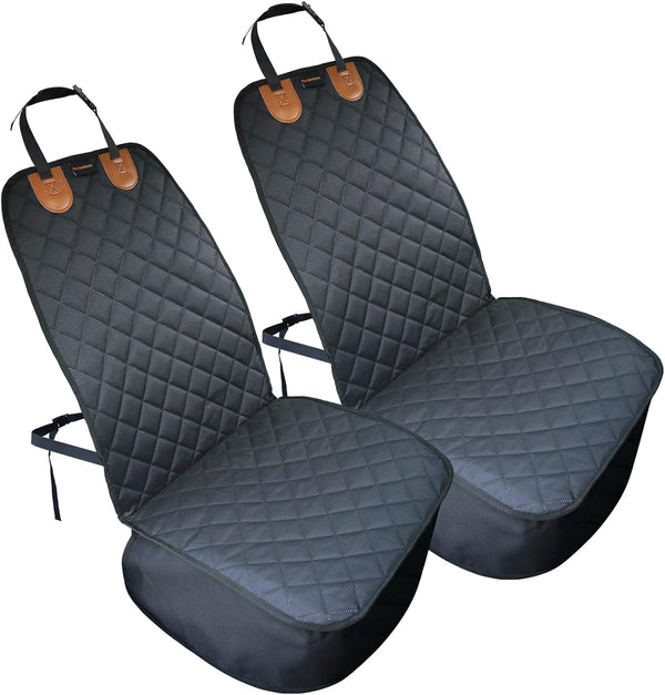 Paw Jamboree 2PCS Dog Car Front Seat Covers Scratch-Proof Pet Car Seat