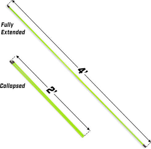 GoSports 3 Pack Golf Alignment Training Sticks - 48 Inch Practice Rods