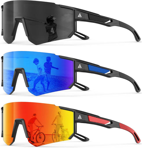 KALIYADI Kids-Sunglasses Toddler-Sunglasses Boys-Girls Youth-Sport-Sun-Glasses: Baseball Running UV400 Protection Age 6-14