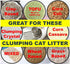Large Cat Kitty Litter Box Poop Pooper Scoop with Holder, Sturdy Durable, Light, 1+2+1pcs, White