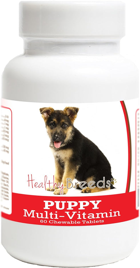 Healthy Breeds German Shepherd Puppy Dog Multivitamin Tablet, 60 Count
