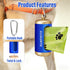 2 Dog Poop Bag Dispenser, Upgraded Aluminum Poop Bag Holders for Leashes, Durable Leakproof Pet Waste Holder