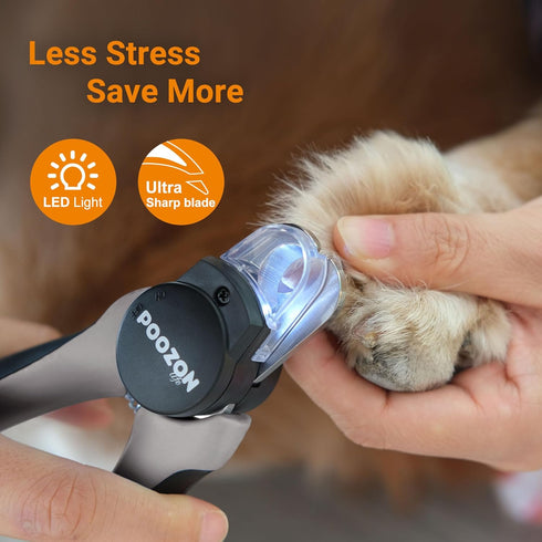 Trimmers, Dog Nail Clipper with Light, Illuminates Nail Clipper Kit or Bloodline for Safe, Easy Extra Sharp for Thick