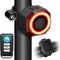 WSDCAM Smart Bike Tail Light Alarm, USB C Rechargeable, Auto ON/Off, Waterproof Bicycle Alarm with Remote