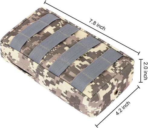 Gogoku 3 Pack Molle Pouch Combo, Tactical Water Bottle Holder Utility Waist Bag