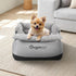 25 lbs BurgeonNest Dog Car Seat for Small Dogs up to - Washable Pet Booster Seat with Safety Leash & Storage Pockets