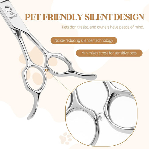 7.5 inch Trimming Dog Grooming Scissors, Professional Dog Scissors for Grooming Pet Grooming Shears, Ergonomic