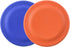 Durable Rubber Dog Flying Disc (2 Pack) - 9.25" Indestructible, Puncture & Bite Resistant for Medium Large Dogs