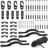 Kayak Carry Handle Rigging Kit with 15 FT 6mm Elastic Bungee Cord for Kayaks and Canoes