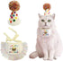Cat Birthday Bandana Scarf and Party Hat Set, Cute Tassels Bib Scarf for Cat Birthday Party Decorations