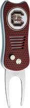 Team Golf NCAA Switchblade Divot Tool with Double-Sided Magnetic Ball Marker, Features Patented Single Prong Design, Causes Less Damage to Greens, Switchblade Mechanism