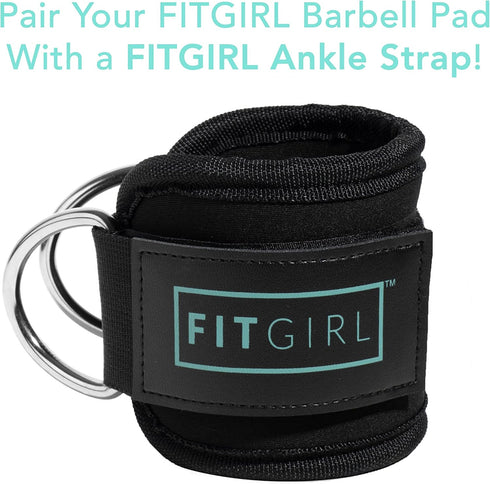 FITGIRL Squat Pad and Hip Thrust Pad for Leg Day, Thick Cushion Barbell Pad for Comfortable Squats