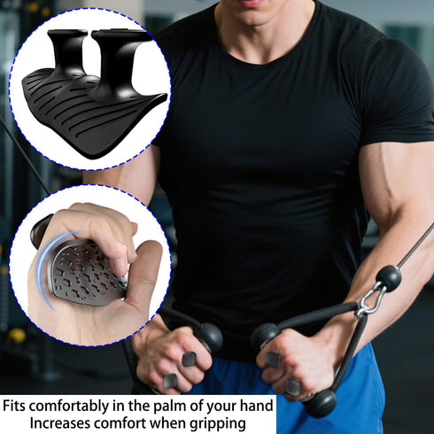 Monattrod Upgraded Weight Lifting Grips for Women & Men - Extra Large & Thick Non-Slip Gym Grips, Ergonomic Workout