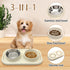 BNOSDM Stainless Steel Slow Feeder Dog Cat Bowls Set with Silicone Mat, Pet Feeder for Cats and Small Dogs