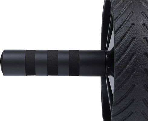 HolaHatha Compact Exercise Fitness Ab Roller Wheel Equipment with Handles for Home Gym and Core Building Workout