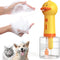 Electric Dog Shampoo Dispenser, Dog Shampoo Sprayer Duck Foamer for Bathtub and Kitchen Sink Cleaning
