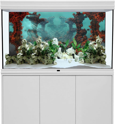 AWERT Underwater Aquarium Background - 60x24 inches Undersea World Fish Tank Background Vinyl