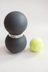 Roller Fitness 8-Inch Fitness Infinity Roller, Peanut Foam Massage Ball, Large Double Exercise Roller (Gray - Standard)