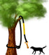 Jalousie Dog Bungee Toy, 20.35 ft Reinforced Interactive Toy with Two Replacement Rope Toys