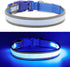 YFbrite Full Adjustable LED Dog Collar, Reflective Light Up Collar for All Dogs Safety (Medium, Blue-2)