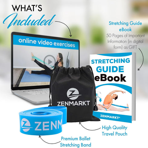 Zenmarkt Ballet Stretch Bands for Flexibility and Strength, Ideal Dance Equipment for Competitions