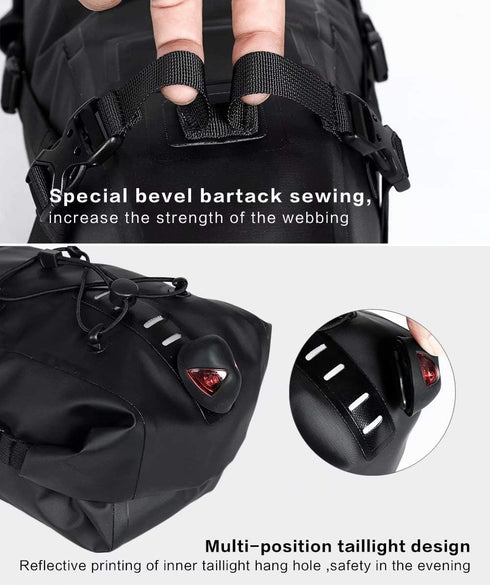 Rhinowalk Bike Saddle Bag, Waterproof Bicycle Bag, Cycling Seat Bag for Mountain Road Storage