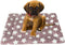 iMaylex Soft Pad Dog Bed Mat, Thicken Warm Reversible Fluffy Pet Sleeping Mattress, Star Pattern, Cameo Brown, Large
