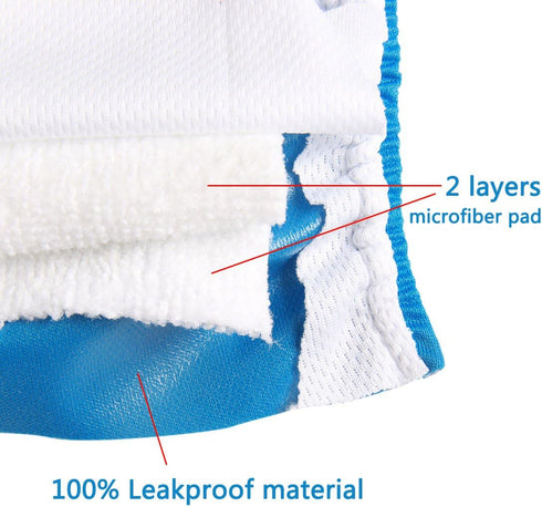 Dogs,(4 Pack) Vecomfy Reusable Female Dog Diapers for Medium Easy Absorbent Medium Doggie Diapers for Peeing