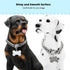 Strong Stainless Steel Silver Metal Dog Collars with Secure Buckle - 14MM Cuban Lock Link Chain for Training