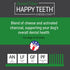 Happy Teeth Cheese & Charcoal Dental Dog Chews - Cheese Flavor with Activated Charcoal, 2 Chews per Pouch