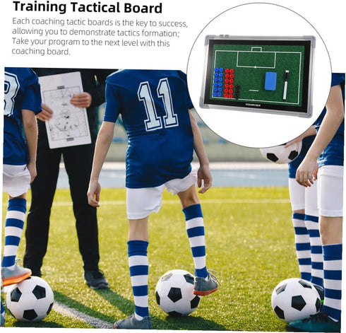 Ciieeo Soccer Training Board Aluminum Alloy Sports Ball Training Board for Football Match Strategy Planning