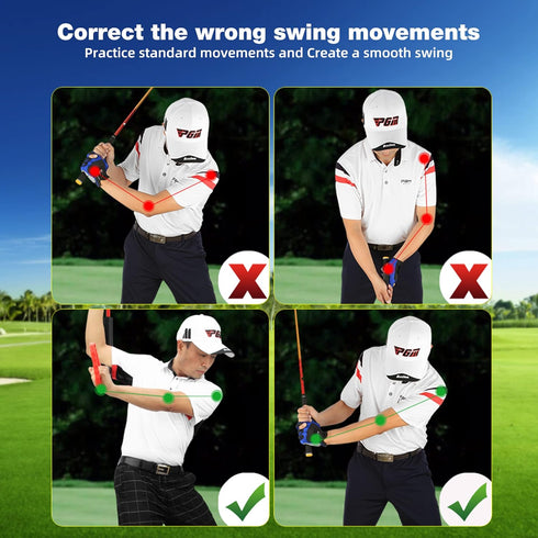 Golf Swing Trainer Aid - Posture Correction Equipment, Golf Spinner Swing Motion Trainer for Beginners
