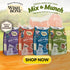 Wishbone Mix & Munch Raw Freeze-Dried Grain-Free Lamb, Goat and Chicken for Cats