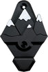 Snowboard Wall Mount with Hooks - Universal Design Snowboard Rack, Space Saver Wall Art (Black & White)